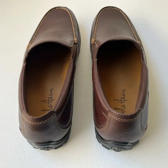Cole Haan Tucker Venetian Leather Driving Loafers in Brown French Roast 10.5