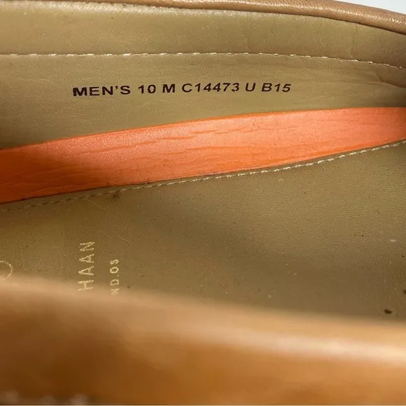 Cole Haan Two Tone Pinch Penny Loafers Mens 10 Medium Slip One C14473 Brown Tan