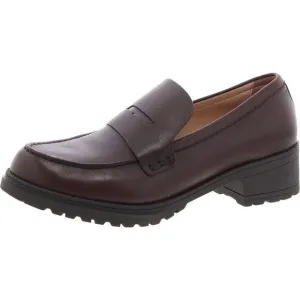 Cole Haan Womens Camea Brown Leather Slip-On Penny Loafers Shoes New