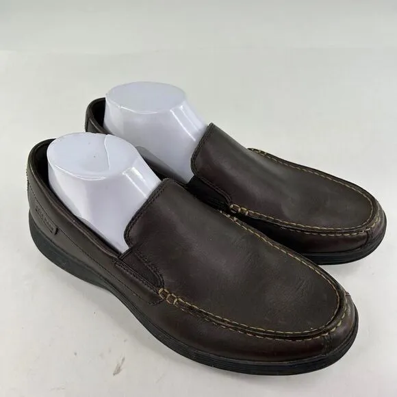 Cole Haan Lewiston Slip-On Men's US 8.5 Dark Brown Loafers Casual Driving Shoes