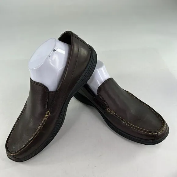 Cole Haan Lewiston Slip-On Men's US 8.5 Dark Brown Loafers Casual Driving Shoes