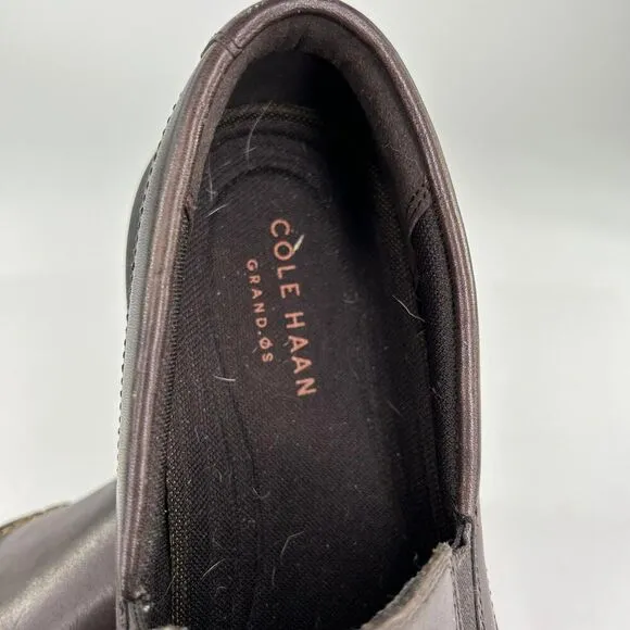 Cole Haan Lewiston Slip-On Men's US 8.5 Dark Brown Loafers Casual Driving Shoes