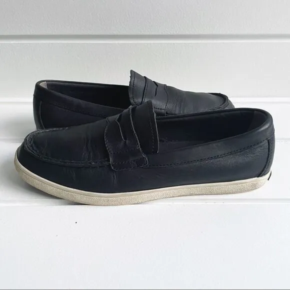Cole Haan Men's Black GrandPro Rally Leather Penny Loafers Size 8 1/2