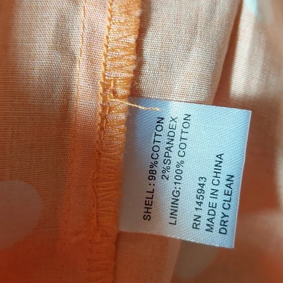 Color Me Courtney Orange Cuti Polka Dot Maxi Dress Sz 8