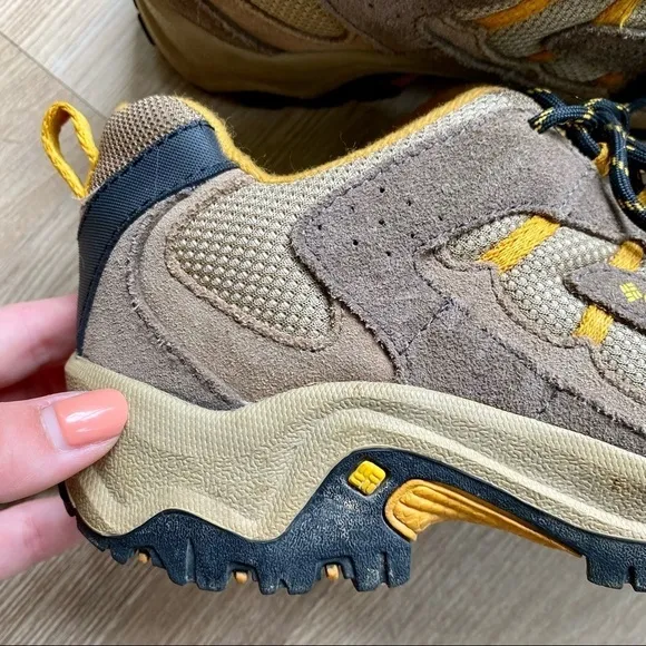 Columbia Boorad Brown Omni-Grip Hiking Shoes - Unisex, Size 5 Men's/7 Women's