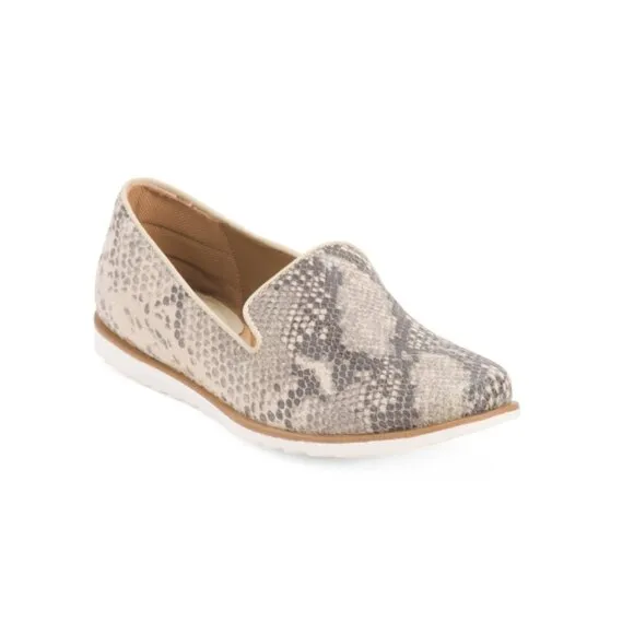 COMFORTIVA Snake Leather Ryen Comfort Slip On Sneakers