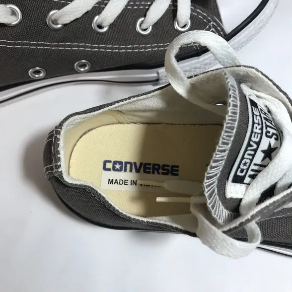 Converse All Star Charcoal Low Top Sneakers 3J794 Youth 2.5 NIB