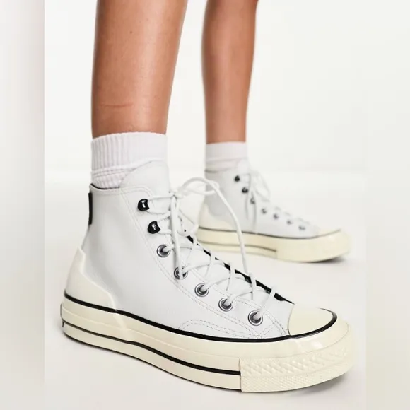 Converse Chuck 70 Hi Counter Climate sneakers in off-white New $105