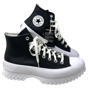 Converse Chuck Lugged 2.0 Sneakers High Women's Size Leather Black Shoes A03704C
