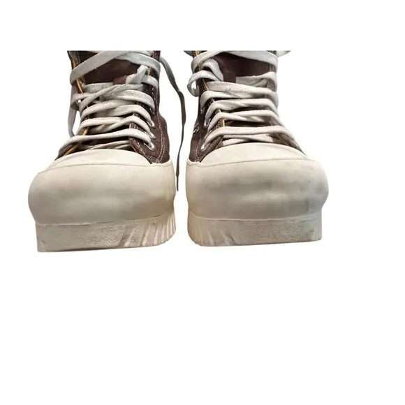 Converse Chuck Taylor All Star Lugged 2.0 Platform Denim Womens 9 Mens 7 Brown