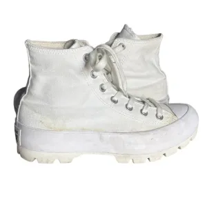 CONVERSE Chuck Taylor High Tops Sneakers Lugged Sole White Womens Size 7