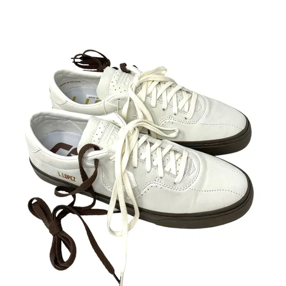 Converse CONS Louie Lopez Pro Low Top Beige Men’s Nubuck Size Sneakers 172629C