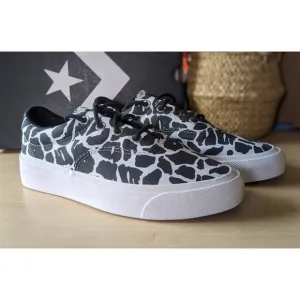 Converse Skid Grip OX Animal Print Unisex Low Top Sneakers W7.5 M6