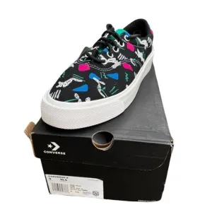 Converse Sneakers New 80s Print Skid Grip Graphic Allover Print Shoes Retro wbox