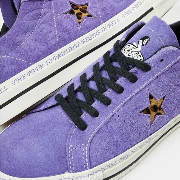 ▪️CONVERSE x PARADISE▪️One Star Pro Sean Pablo Lilac Suede Sneakers