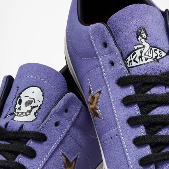 ▪️CONVERSE x PARADISE▪️One Star Pro Sean Pablo Lilac Suede Sneakers