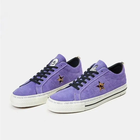▪️CONVERSE x PARADISE▪️One Star Pro Sean Pablo Lilac Suede Sneakers