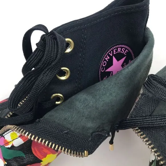 Converse X PatBo Chuck Taylor All Star Shroud Black Colorful Floral Hi Sneakers