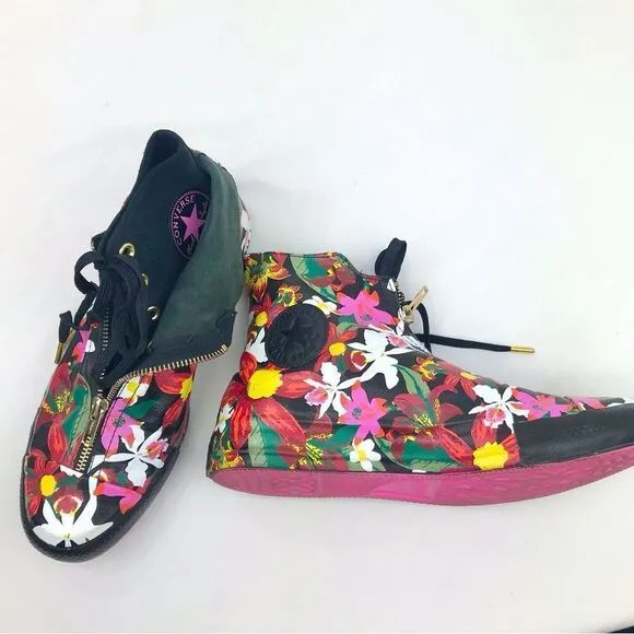 Converse X PatBo Chuck Taylor All Star Shroud Black Colorful Floral Hi Sneakers