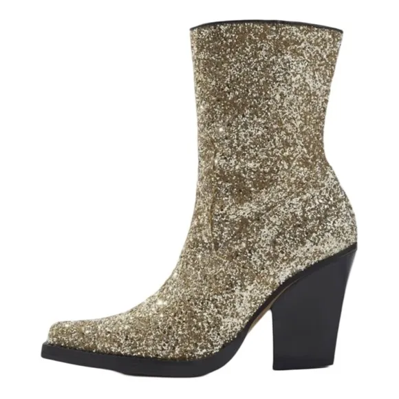 Cooperative Urban Outfitters Shania Glitter Cowboy Boots Size 37 (6.5)