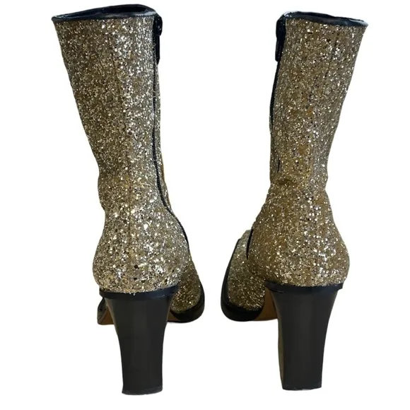 Cooperative Urban Outfitters Shania Glitter Cowboy Boots Size 37 (6.5)