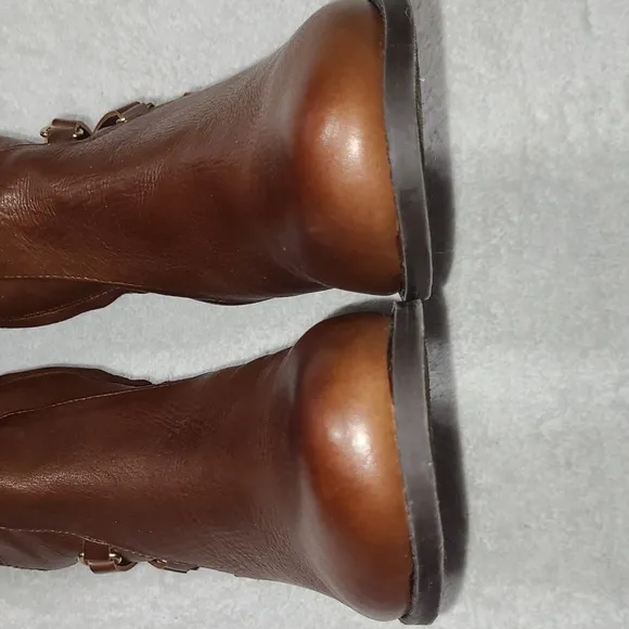 Copper Key Howdy Brown Wide Calf Boots Size 7.5