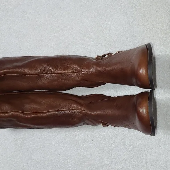 Copper Key Howdy Brown Wide Calf Boots Size 7.5