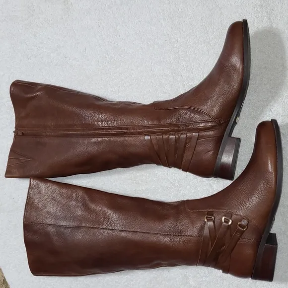Copper Key Howdy Brown Wide Calf Boots Size 7.5