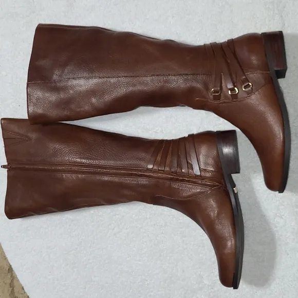 Copper Key Howdy Brown Wide Calf Boots Size 7.5