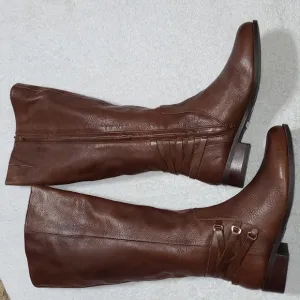 Copper Key Howdy Brown Wide Calf Boots Size 7.5