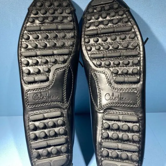 COPY - Cole Haan Gunnison II Mens 11 D Driving Loafers Black Moc Toe Casual Lac…