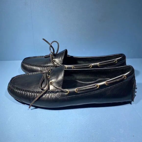 COPY - Cole Haan Gunnison II Mens 11 D Driving Loafers Black Moc Toe Casual Lac…
