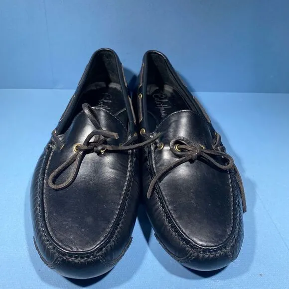 COPY - Cole Haan Gunnison II Mens 11 D Driving Loafers Black Moc Toe Casual Lac…