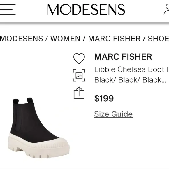 COPY - NWT MARC FISHER Libbi Lugsole/Chunky Booties - Sz 9.5