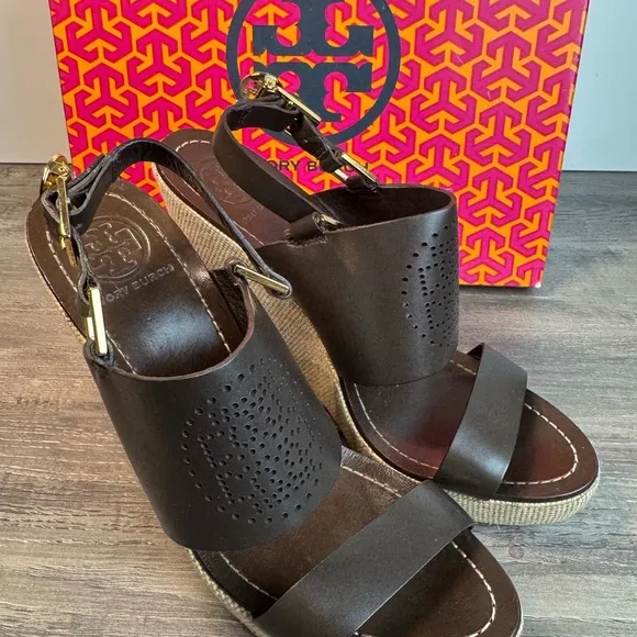 COPY - Tory Burch Kimberly Platform sandals dark brown women’s size 8.5 $240