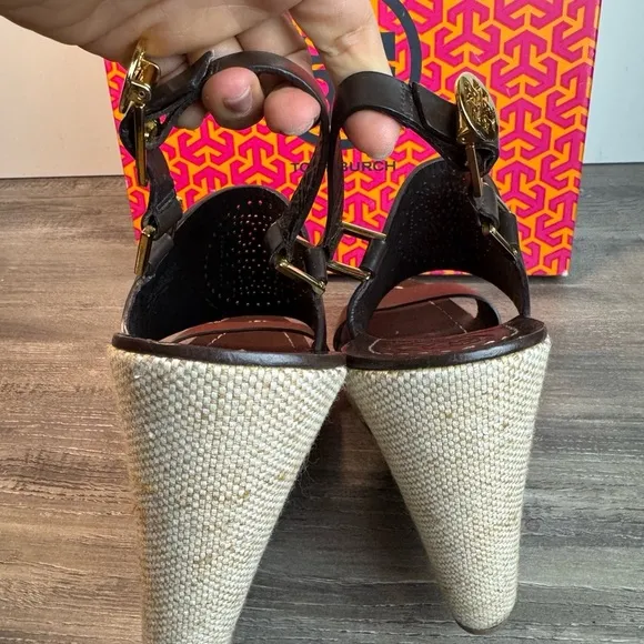 COPY - Tory Burch Kimberly Platform sandals dark brown women’s size 8.5 $240