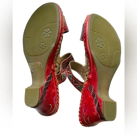 Corkys Elite Navajo Multicolor Open ToeHeeled Sandals