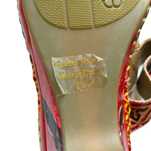 Corkys Elite Navajo Multicolor Open ToeHeeled Sandals