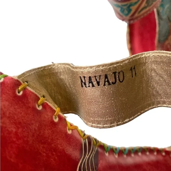 Corkys Elite Navajo Multicolor Open ToeHeeled Sandals