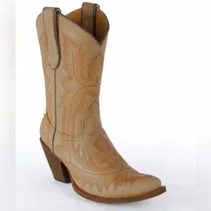 Corral Embroidered Cowboy Boot Tan Size 7
