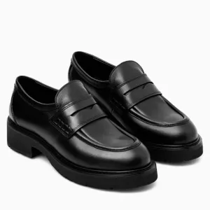 COS Chunky Penny Platform Leather Loafers 38/ 8