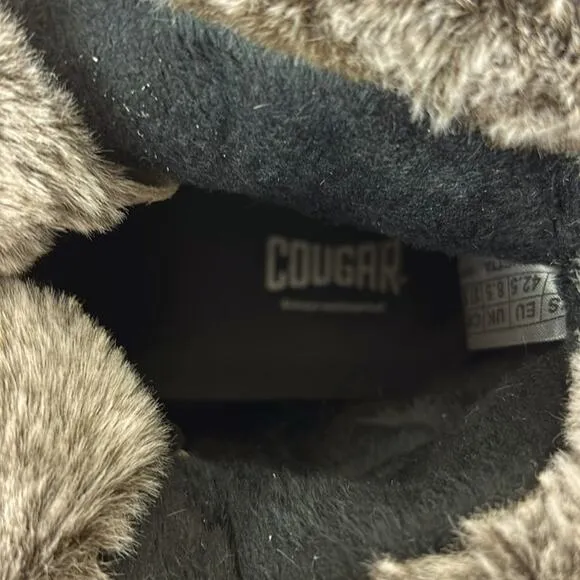 Cougar Vanetta gray Suede waterproof winter ankle boots womens  new