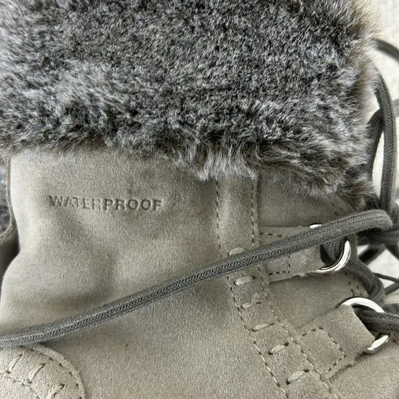Cougar Vanetta gray Suede waterproof winter ankle boots womens  new