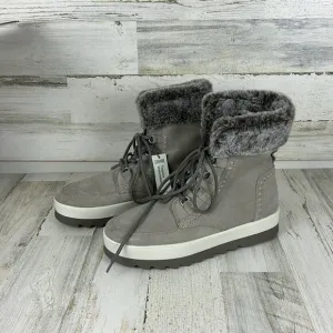 Cougar Vanetta gray Suede waterproof winter ankle boots womens  new