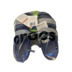 Crocs Crocband Sandals NEW Sz 1 Blue Gray Open Toe Youth Kids