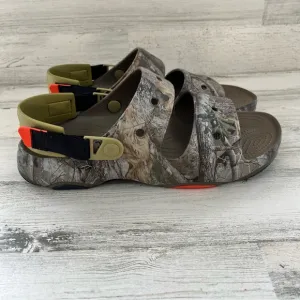 CROCS Men’s Size 12 Realtree X All Terrain Slip On Open Toe Camo Sandals NWOT