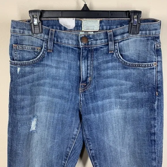 Current Elliot The Fling distressed slim bf  jean