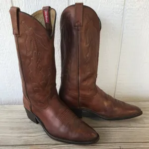 Dan Post Marlboro Mens Hazelnut Brown Leather Cowboy Western Boots 9.5 D P2551