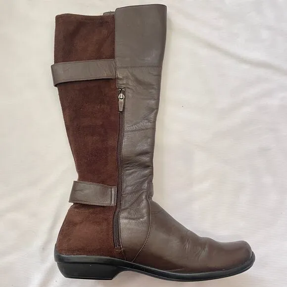 Dansko Boots Womens EU 41 US 10.5-11 Brown Leather Mid Calf Equestrian Riding