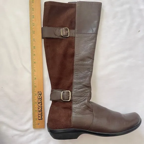 Dansko Boots Womens EU 41 US 10.5-11 Brown Leather Mid Calf Equestrian Riding